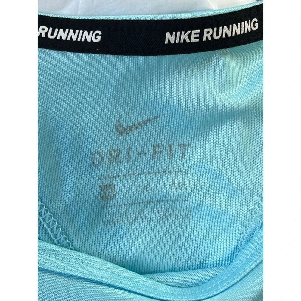 Nike Running Dri-FIT Tank Top Womens XXL Blue Racerback Mesh Back Activewear